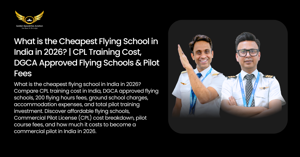 What is the Cheapest Flying School in India in 2026? | CPL Training Cost, DGCA Approved Flying Schools & Pilot Fees
