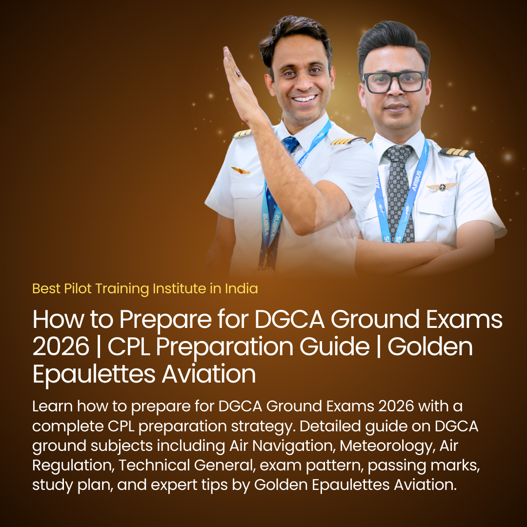 How to Prepare for DGCA Ground Exams 2026 | CPL Preparation Guide | Golden Epaulettes Aviation