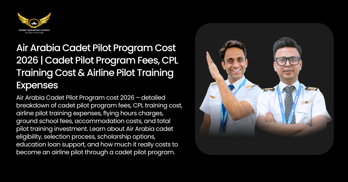 Air Arabia Cadet Pilot Program Cost 2026-27 | Golden Epaulettes ...