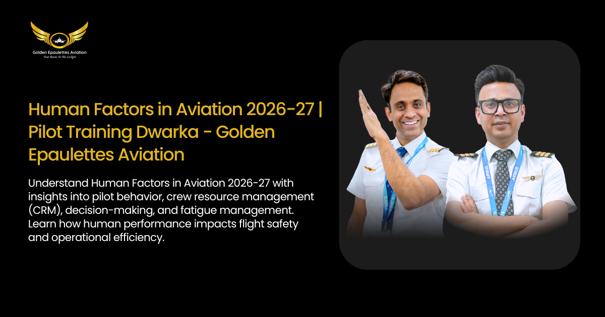 Human Factors in Aviation 2026-27 | Pilot Training Dwarka - Golden ...