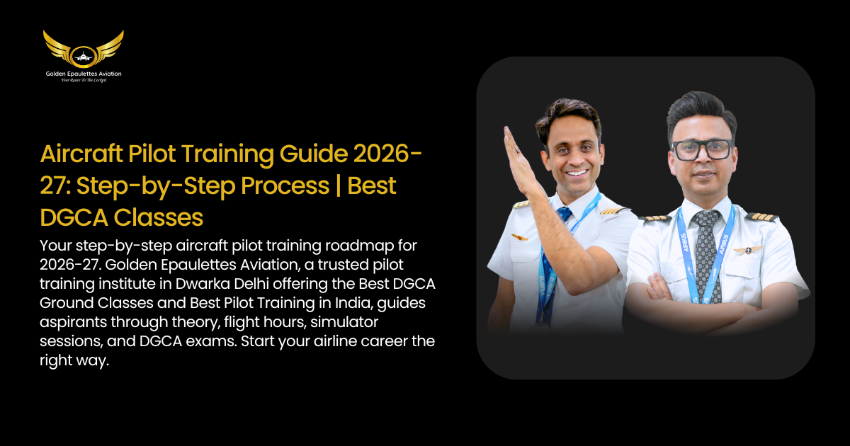 Aircraft Pilot Training Guide Step by Step 2026-27 | Golden Epaulettes ...