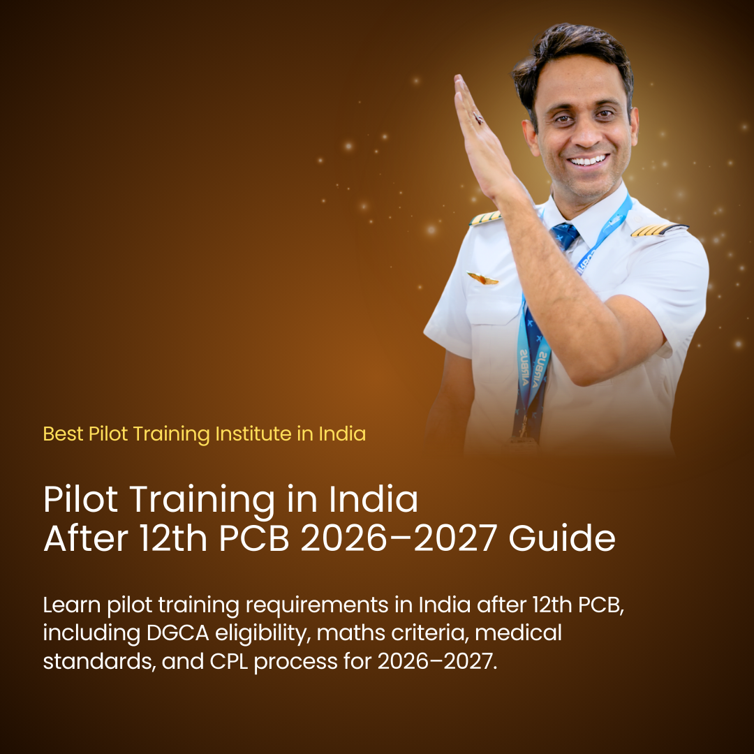Pilot Training in India After 12th PCB 2026 Guide | Golden Epaulettes ...
