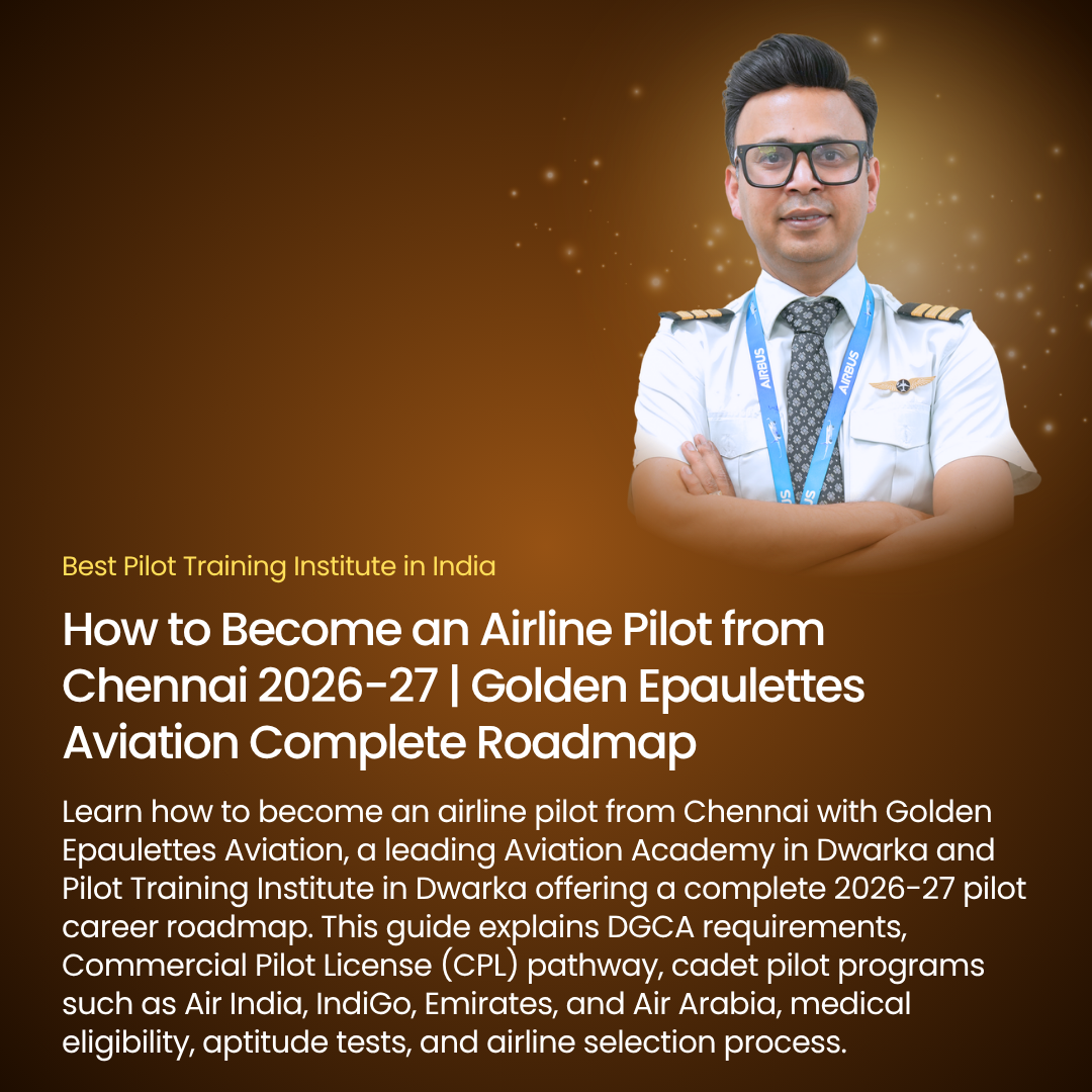 How to Become an Airline Pilot from Chennai 2026-27 | Golden Epaulettes ...