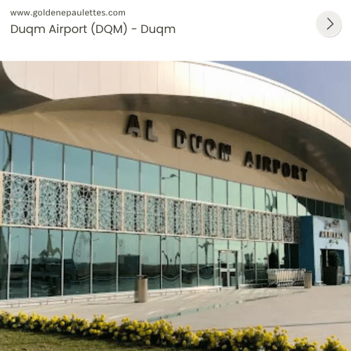 Duqm Airport (DQM) - Duqm