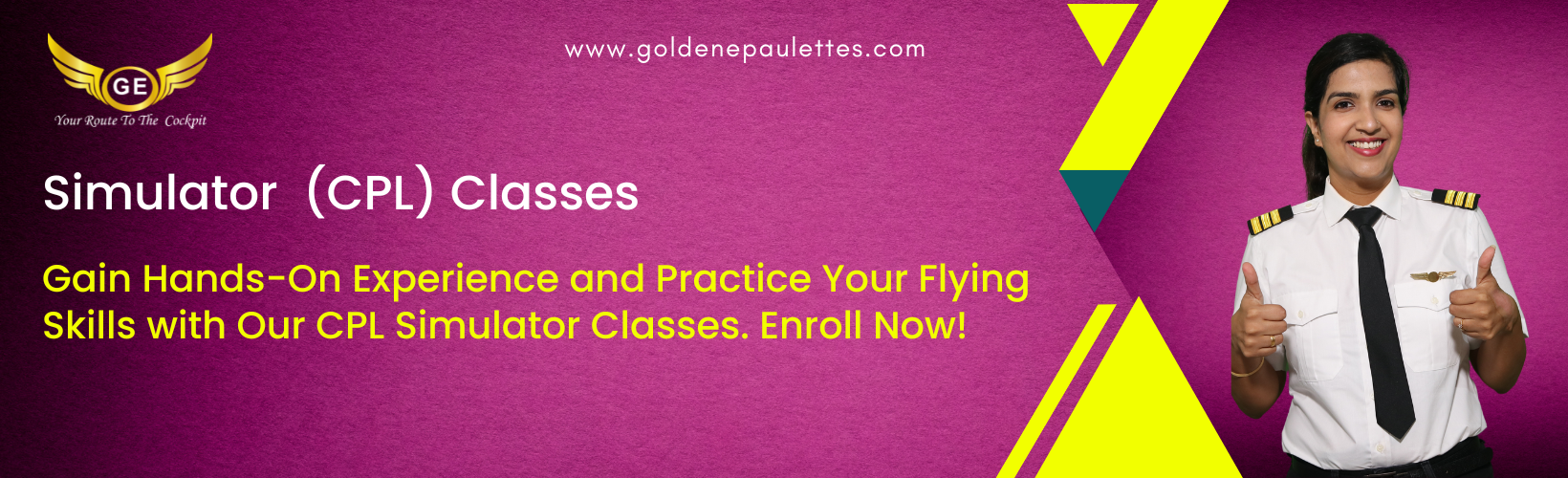 Join Golden Epaulettes Aviation for Expert Career Guidance and Obtain Your Commercial Pilot License from DGCA